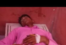 घात लगा लोगों ने बाइक सवार को मारी गोली,गम्भीर घायल