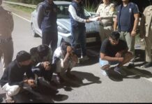 बिलासपुर में एसटीएफ की बड़ी कार्रवाई, कार से 376 ग्राम चरस बरामद, चार आरोपी गिरफ्तार